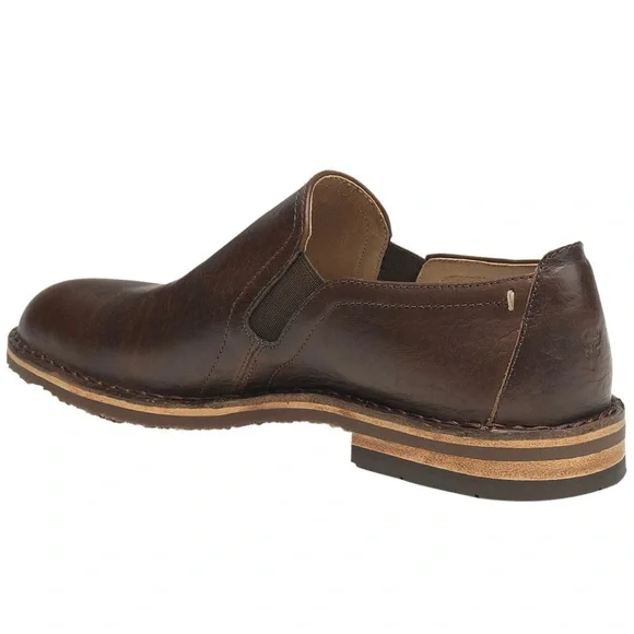 H.S. Trask Blaine Chocolate Bison Leather Slip-On Loafers Men's Shoes NWOT 13M - Picture 3 of 8